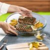Fuente redonda borcam grill para horno