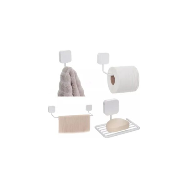 Set de organización de baño metaltru  4 piezas