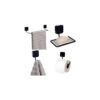 set de baño metaltru negro con fondo blanco