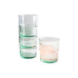 vaso whisky vidrio reciclado 300cc con fondo blanco