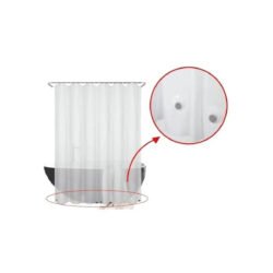 protector para imanes para cortina de baño con fondo blanco